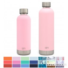 Simple Modern 25oz Bolt Water Bottle - Stainless Steel Hydro Swell Flask - Double Wall Vacuum Insulated Reusable Green Small Kids Coffee Tumbler Leakproof Thermos - Reflection 569664296